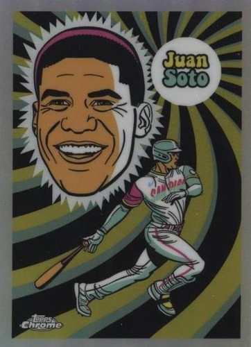 2018 Topps Heritage Chrome Juan Soto Purple Refractor Rookie RC