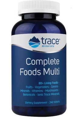 Trace Minerals Complete Foods Multi (заменен upc 786601350019), 240 таблеток