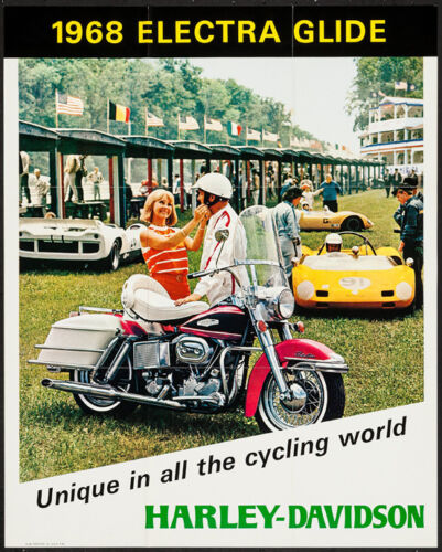1968 Harley-Davidson Advertising Poster Replica 11 x 14"  Photo Print