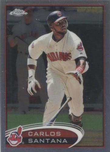 2012 Topps Chrome - Carlos Santana #114