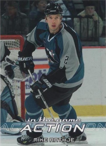 2003-04 In the Game Action - Mike Rathje #419