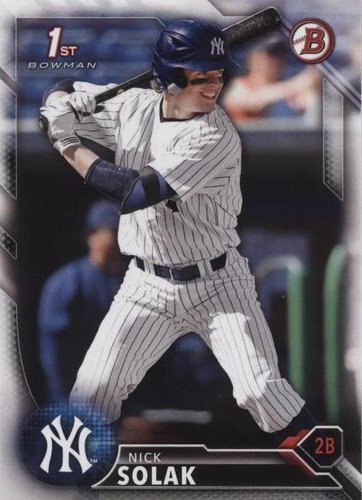 2016 Bowman Draft - Nick Solak #BD-18