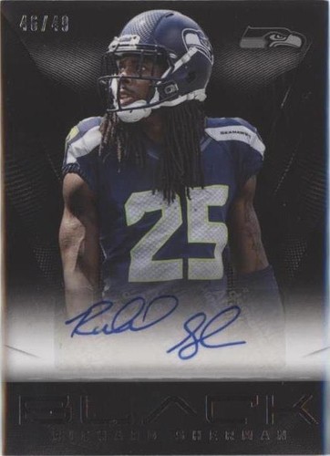 2013 Panini Black Richard Sherman #28