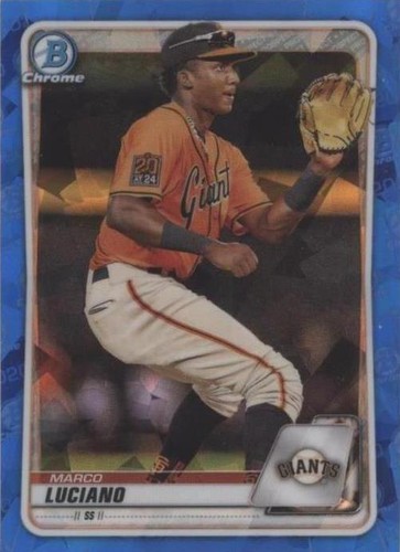 2020 Bowman Chrome Draft Sapphire Edition - Marco Luciano #BD-190