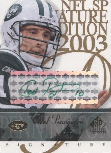 2003 SP Signature Edition Chad Pennington #CP