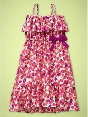 

NWT GAP Платье с цветочным принтом и рюшами на тонких бретельках, розовое с цветочным принтом, 12–18, 18–24 месяца, 4 года, Pink floral