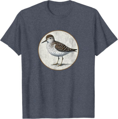 Colorful Retro Spotted Sandpiper Design by Bird Fan T-Shirt *NEW* 10 Colors