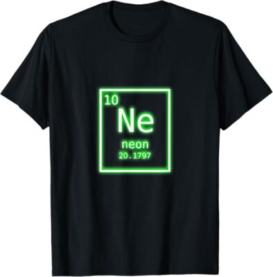 Neon Element Green Periodic Table Chemistry Nerd Costume T-Shirt