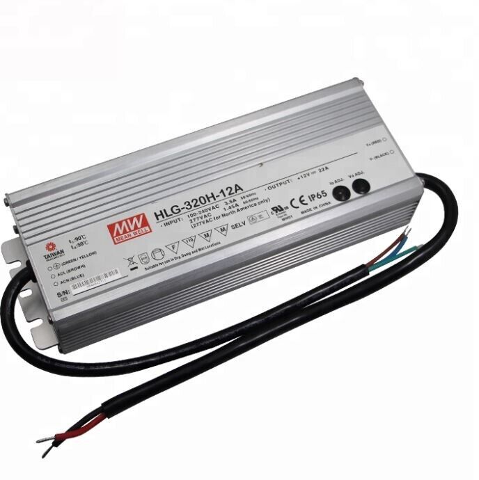 MEAN WELL HLG-320H-12A LED Power Supplies 264W 12V 22A - Free Shipping