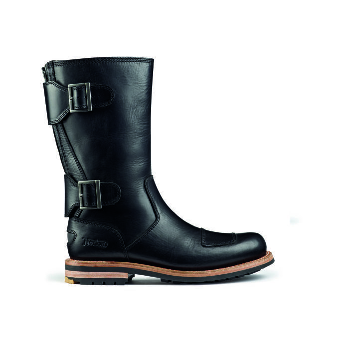 Pre-owned Clarks Men's Norton Zip Biker Boot - Black Lthr, Limited Edition Collaboration