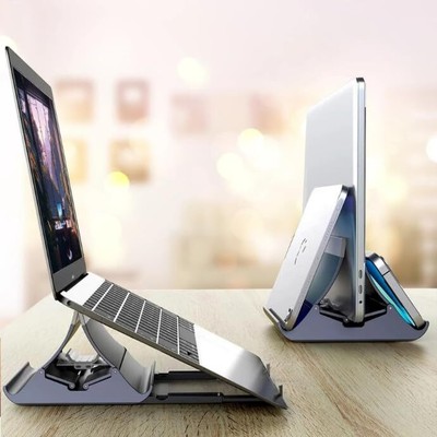 Vertical Laptop Stand - Automatic Adjustable Multi Organizer -... 