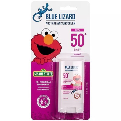 BLUE LIZARD SPF#50+ BABY STICK AUSTRALIAN SUNSCREEN 0.5OZ