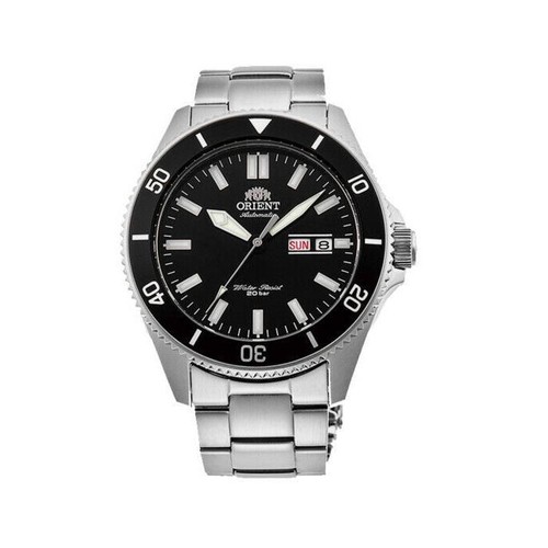 Pre-owned Orient Ra-aa0008b19a Men's Kano Stainless Steel Black Dial Automatic Dive Watch