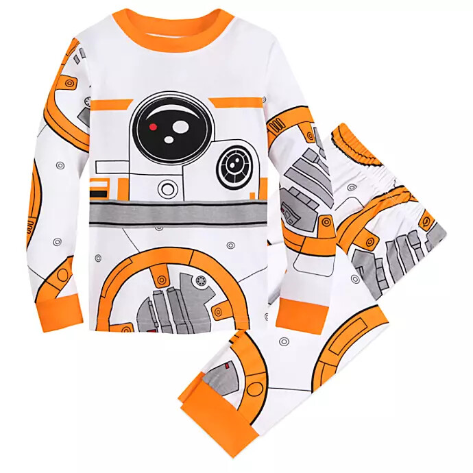 

NWT Disney Store Star Wars BB-8 Костюм робота PJ Pals Пижамный комплект для мальчиков 6 10, Многоцветный