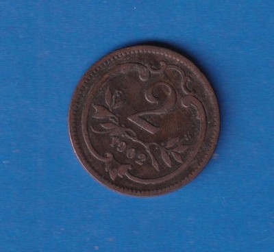 1406 - Austrougarska Mađarska 2 HELLER 1902