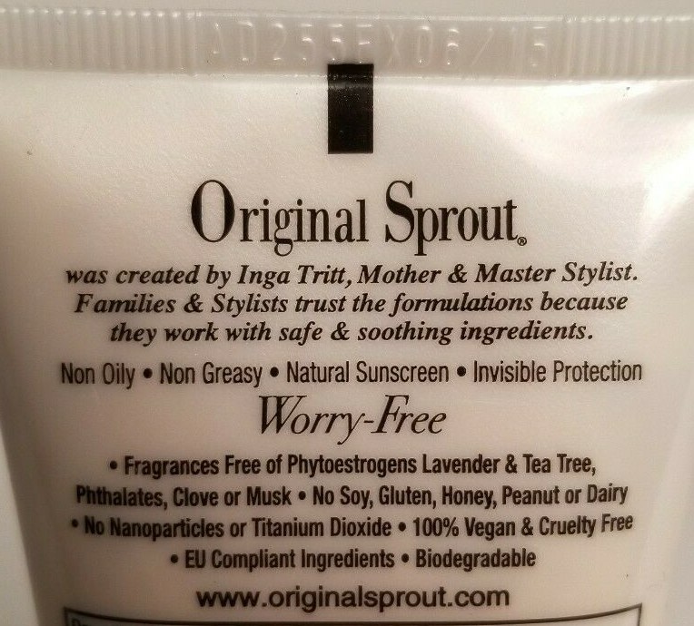 NEW Original Sprout Face & Body SPF 27 Sunscreen Vegan Organic Baby Gentle