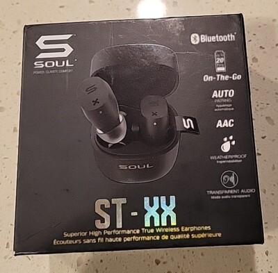 SOUL High Performance True Wireless Earphones Bluetooth Black In Box