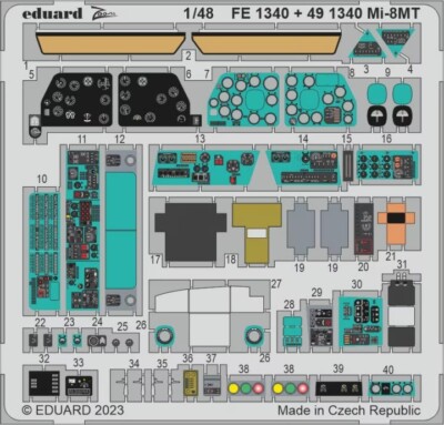 1/48 Eduard #FE1340 Mi-8MT Hip Zoom Details for Zvezda Kit
