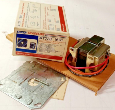 NEW HONEYWELL 40 VA CONTROL TRANSFORMER 208/240 VAC PRI 24 V SEC AT72D1691