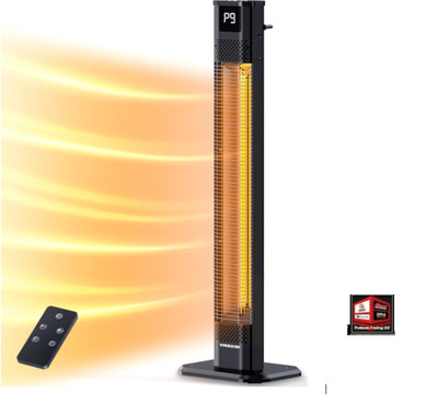 Indoor Outdoor Heaters, 1s Heating With Remote, IPX5 Waterproof, 42in