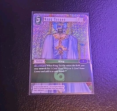 3x x3 Final Fantasy TCG King Tycoon EX 3-059H Foil FFTCG FFv MTG FF5 Lorcana CCG