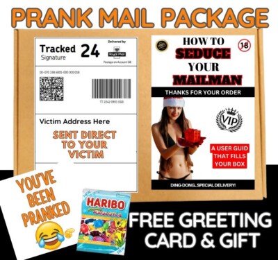 Prank Funny how To SEDUC Your Mailman  Prank Mail Postal Package Adult  Joke
