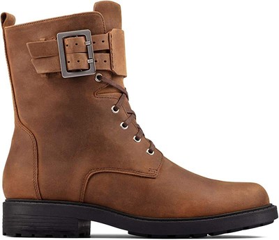

Женские кожаные ботинки Clarks Orinoco 2 на шнуровке, коричневые, нюхательные, 10 B(M) США, Brown snuff