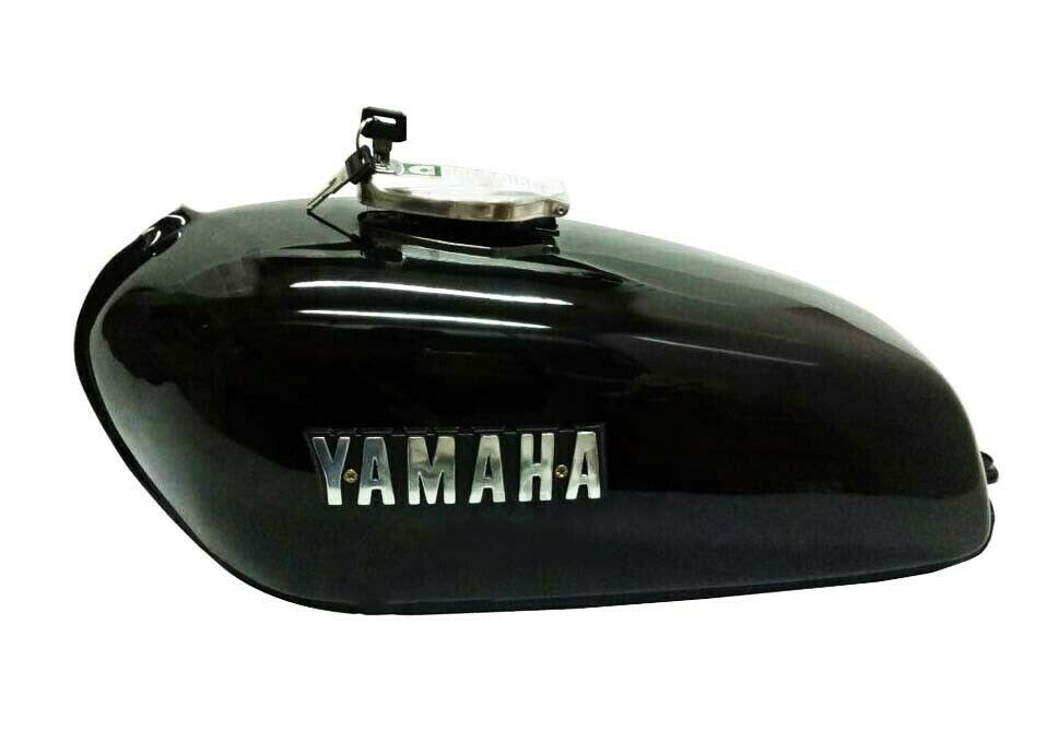 Yamaha RX100 RX125 Petrol Fuel Gas Tank With Chrome LID Cap & Side Panels  