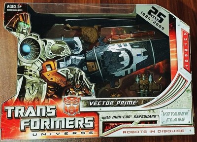 NEW CON SAFEGUARD VOYAGER TRANSFORMERS UNIVERSE VECTOR PRIME MINI