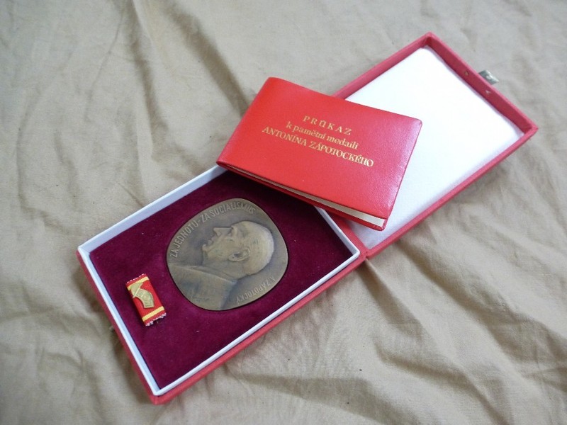 MÃ©Daille Bronze TchÃ©Coslovaque A. Zapotocky 