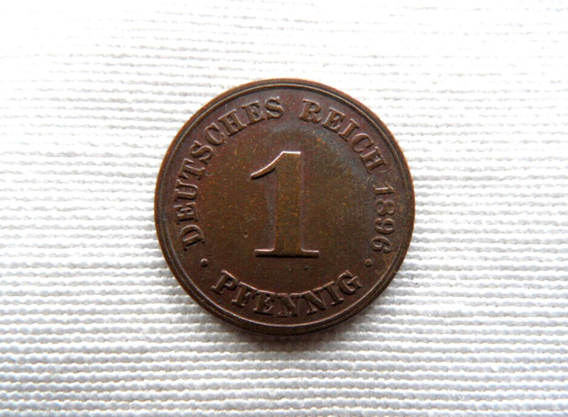 1 Pfennig Kaiserreich 1890 - 1916 Adefgj