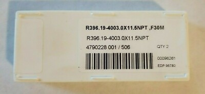 Seco 11.5 TPI Int./Ext. Thread NPT Std.  R396 .19- 4003 F30M Grade, 96780 2 Pcs