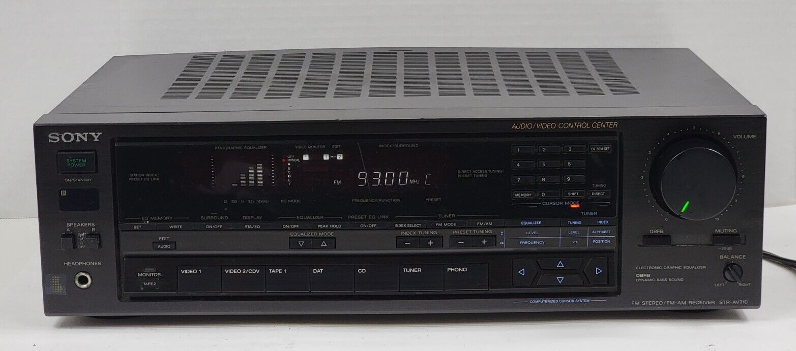SONY STR-AV710 2 Channel 100 Watt Stereo Receiver Audio SONY STR-AV710 2 Channel 100 Watt Stereo Receiver Audio