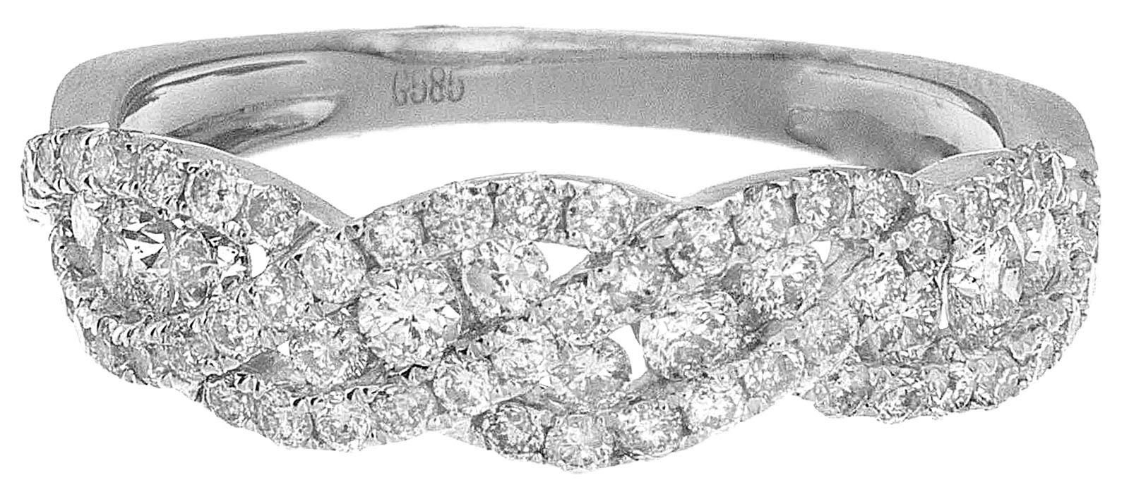 Pre-owned Handmade Deal 0.90ctw Natural Round Diamond Engagement Wedding Band In 14k Gold. In White