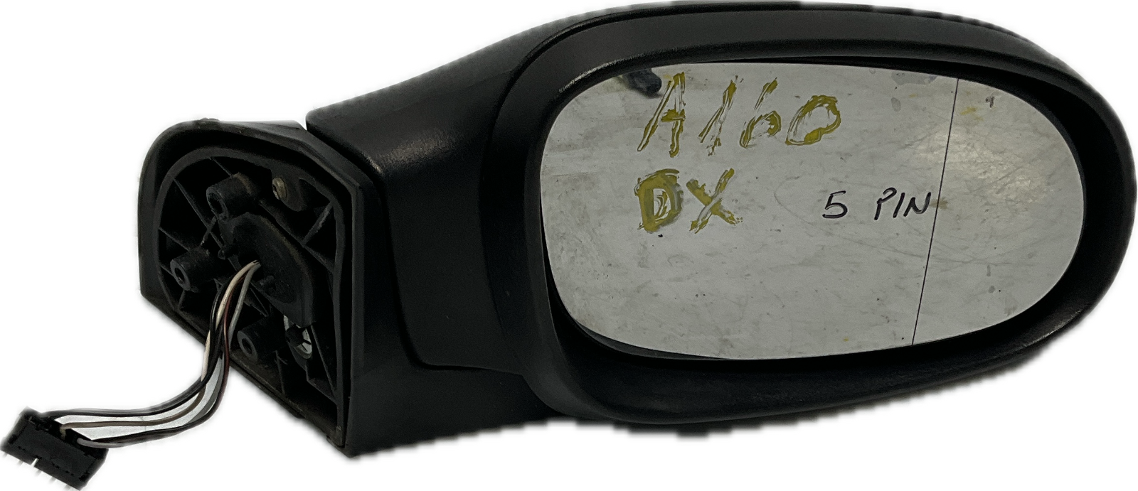 Specchio retrovisore destro adx dx per modello: MERCEDES CLASSE A 5 PIN nero