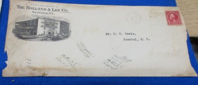 1924 The Holland & Lee Co.Storage Comm. Peanuts Specialty Suffolk VA Papers