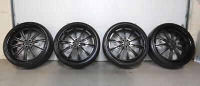 VELLANO VTI FORGED MATTE BLACK WHEELS 22'' W/ BRAND NEW TOYO TIRES - SET OF 4