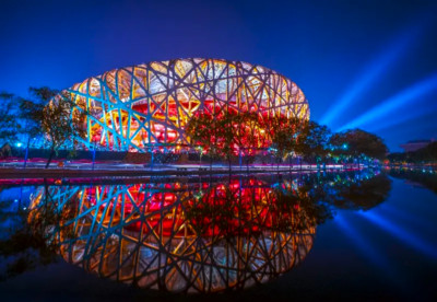 BIRDS NEST  BEIJING NATIONAL STADIUM Photo Magnet @ 3''x5''