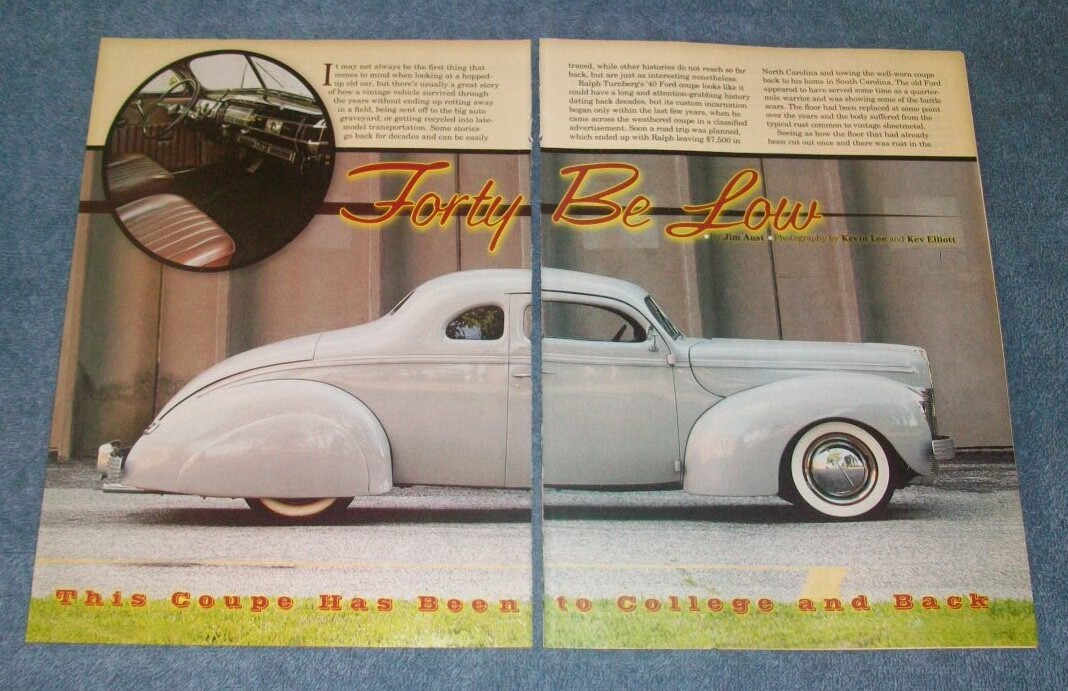 1940 Ford Deluxe Coupe Chopped Sectioned Channeled Custom