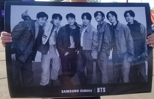 BTS PTD ラスベガス　サムソンギャラクシー　ポスター BTS Permission To Dance PTD Samsung Galaxy Las Vegas Poster