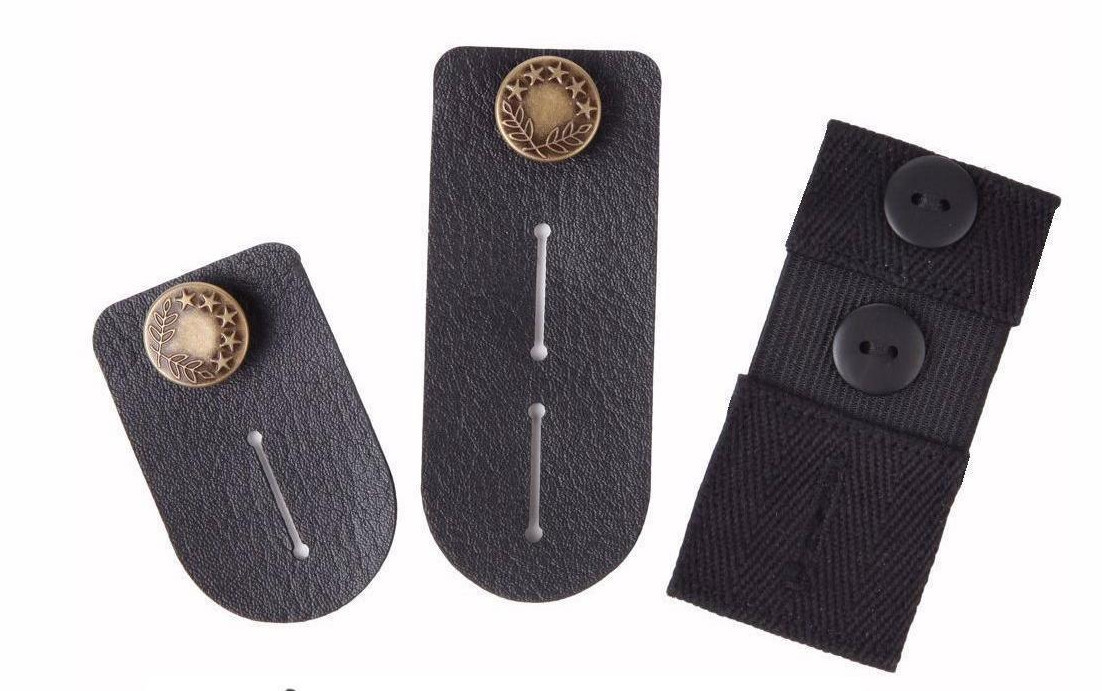 5 Elastic Waist Extender Adjustable Pants Jeans Button Easy Fit Arts Craft