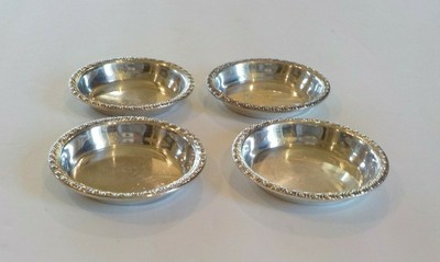 Set/4 Sterling Silver M. Fred Hirsch Co. Butter Pats, 100 grams