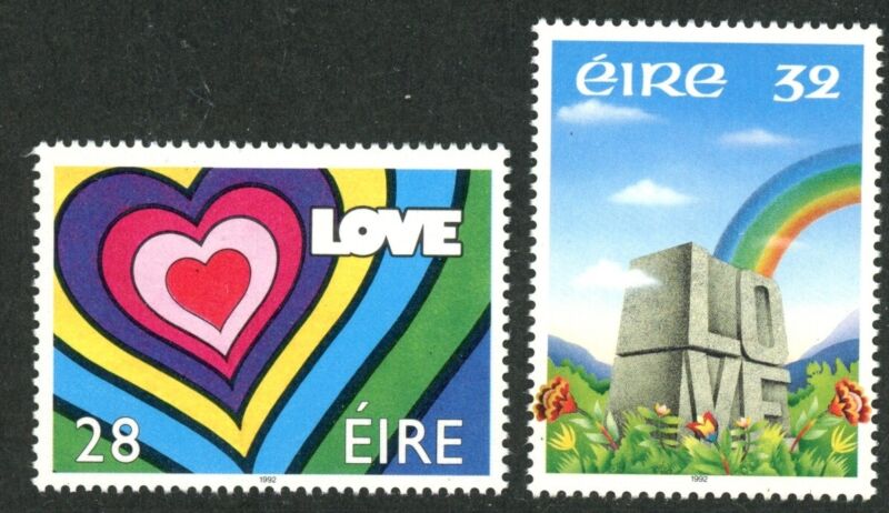 Ireland 1992 Love Stamps, Scott #852-853, SG 831-832 MNH
