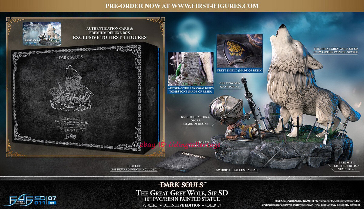 First 4 Figures Dark Souls The Great Grey Wolf Sif SD-009