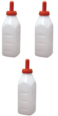 (3) ea Fairchild  972 Advance 2 Qt Calf / Livestock Snap Feeder Nursing Bottles