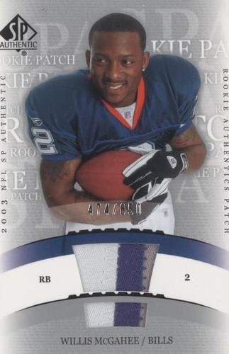 2003 SP Authentic Willis McGahee #244