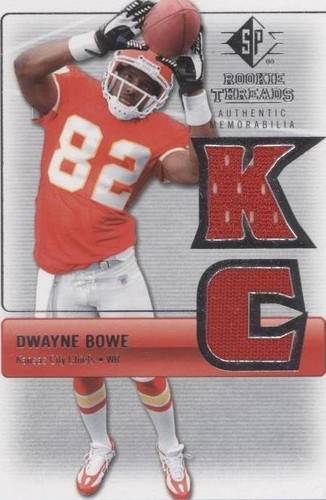 2007 SP Rookie Threads Dwayne Bowe #RT-DB2