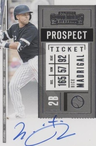 2020 Panini Contenders - Nick Madrigal #PT-NM