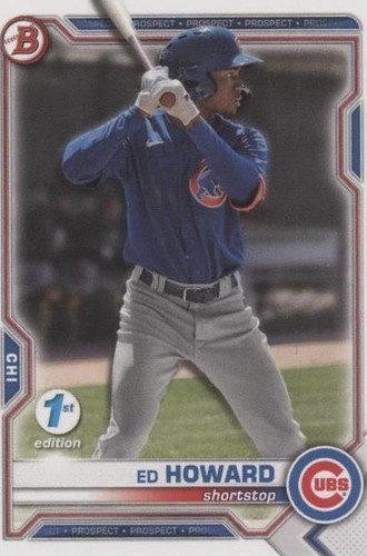 2021 Bowman Draft 1st Edition - Ed Howard #BD-198