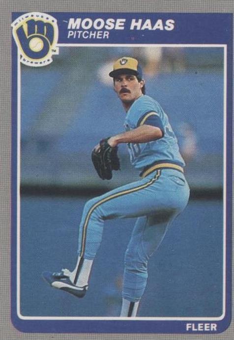 1985 Fleer - Moose Haas #583